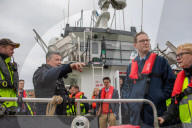 Chief Secretary to the Treasury Darren Jones visits Border Force operations in Dover, UK.