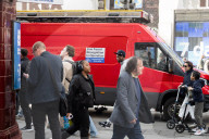 Metropolitan Police Facial Recognition van parked in Oxford Street, London, UK. 