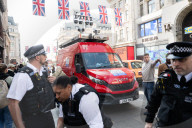 Metropolitan Police Facial Recognition van parked in Oxford Street, London, UK. 