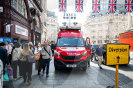 Metropolitan Police Facial Recognition van parked in Oxford Street, London, UK. 