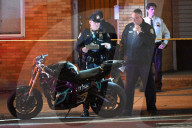 NYPD Highway Collision Investigation Squad At The Scene On Woodhaven Boulevard And Myrtle Avenue In Forest Park Queens New York