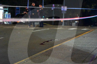 NYPD Highway Collision Investigation Squad At The Scene On Woodhaven Boulevard And Myrtle Avenue In Forest Park Queens New York