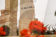 Flowers In The April 25 Memorial To Celebrate The 51° Anniversary Of The Portuguese Revolution
