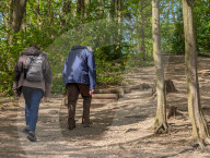 Couples Out For A Walk In Nature
