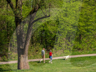 Couples Out For A Walk In Nature