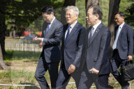 Former President Moon Jae-in Attends 7th Anniversary Of April 27 Inter-Korean Panmunjom Declaration