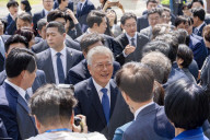 Former President Moon Jae-in Attends 7th Anniversary Of April 27 Inter-Korean Panmunjom Declaration