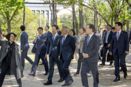 Former President Moon Jae-in Attends 7th Anniversary Of April 27 Inter-Korean Panmunjom Declaration