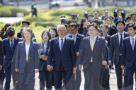 Former President Moon Jae-in Attends 7th Anniversary Of April 27 Inter-Korean Panmunjom Declaration