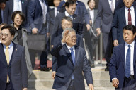 Former President Moon Jae-in Attends 7th Anniversary Of April 27 Inter-Korean Panmunjom Declaration