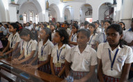 Mass Following The Death Of Pope Francis In Kolkata, India
