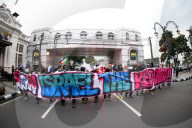 Solidarity Action For Palestine During The Commemoration Of The 70th Asia Africa Conference In Bandung, Indonesia