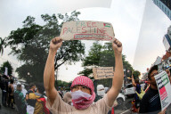 Solidarity Action For Palestine During The Commemoration Of The 70th Asia Africa Conference In Bandung, Indonesia