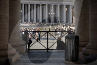 Preparations For The Funeral Of Pope Francis In Rome 