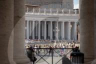 Preparations For The Funeral Of Pope Francis In Rome 
