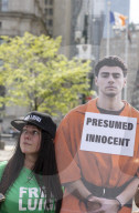 Outside The Mangione Hearing In New York