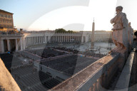 Funeral of Pope Francis Bergoglio on the steps of St. Peter's Basilica April 26, 2025