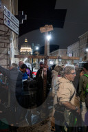 Pilgrims Wait For Pope Francis' Funeral