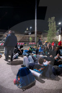 Pilgrims Wait For Pope Francis' Funeral