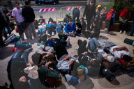 Pilgrims Wait For Pope Francis' Funeral