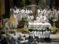 Vigil Mass In Honor Of Pope Francis At Elmhurst