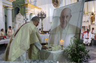 Tribute To Pope Francis, In Kolkata 
