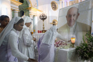 Tribute To Pope Francis, In Kolkata 