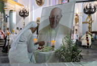Tribute To Pope Francis, In Kolkata 