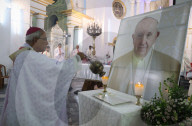 Tribute To Pope Francis, In Kolkata 