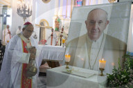 Tribute To Pope Francis, In Kolkata 