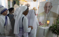 Tribute To Pope Francis, In Kolkata 