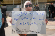 Syrians Protest Outside Lebanese Embassy To Demand Release Of Political Detainees