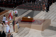 Funeral Service Held At St. Peter's Basilica Of Vatican For Pope Francis
