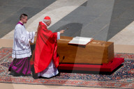 Funeral Service Held At St. Peter's Basilica Of Vatican For Pope Francis