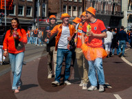 King's Day Festivities Celebrated In Amsterdam. 