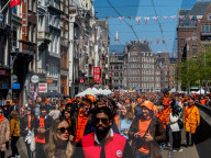 King's Day Festivities Celebrated In Amsterdam. 