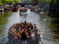 King's Day Festivities Celebrated In Amsterdam. 