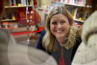 Yaël Braun-Pivet At The Decitre Bookstore In Lyon