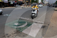 Painting Of Pakistan National Flag Made In Protest In Jaipur
