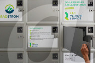 Free Bicycle Battery Charging Locker Station