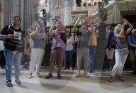 Pope Francis Bids Farewell At The Metropolitan Cathedral Of Mexico City