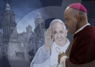 Pope Francis Bids Farewell At The Metropolitan Cathedral Of Mexico City