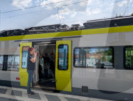 Conductor Giving Departure Signal