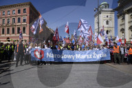"National March For Life And The Family" Rally In Warsaw.