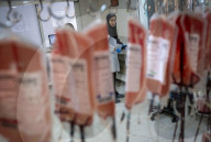 Iranians Attend To Donate Blood For Massive Blast Victims