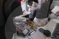 Iranians Attend To Donate Blood For Massive Blast Victims