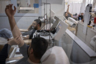 Iranians Attend To Donate Blood For Massive Blast Victims