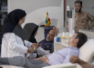 Iranians Attend To Donate Blood For Massive Blast Victims