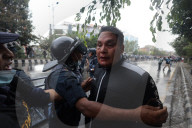 Agitating Nepali Teachers Clash With Police, Dozens Injured