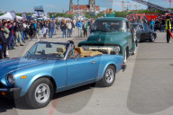 Vintage Cars Arriving At Munich Classic Car Meeting